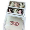 6pcs Triple Bears & Paws Chocolate Strawberries Gift Box